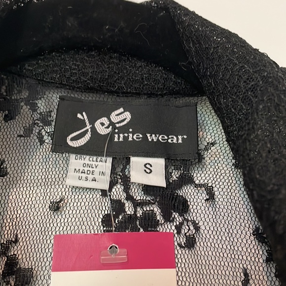 NWT Jes Irie Wear black lace top - Picture 5 of 6